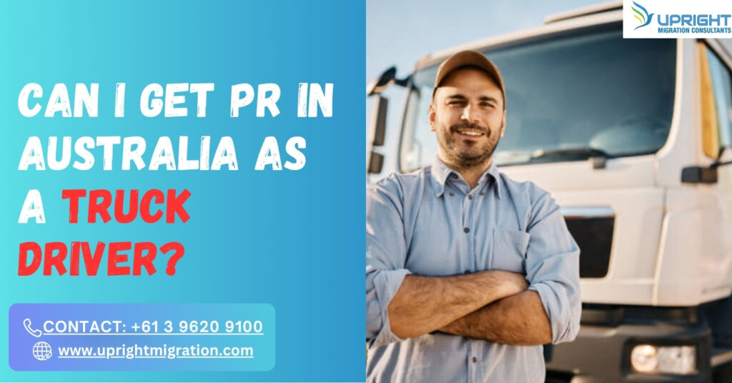 PR in Australia as a truck driver